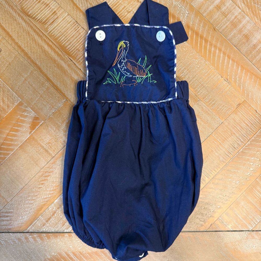 KREWE Navy Blue Pelican Romper 18 Months